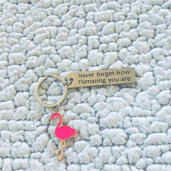 Flamingo Keychain ..”how Flamazing you are” - Picture 4 of 4